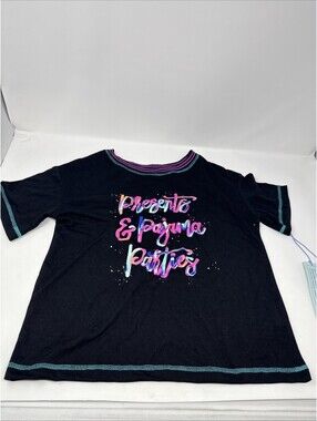 More Than Magic Girls Short Sleeve Pajama Top 'Presents & Pajama Parties L 10-12